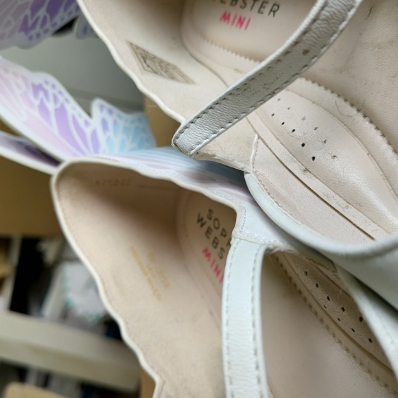 Sophia Webster girls white flats size 35 - Picture 5 of 5